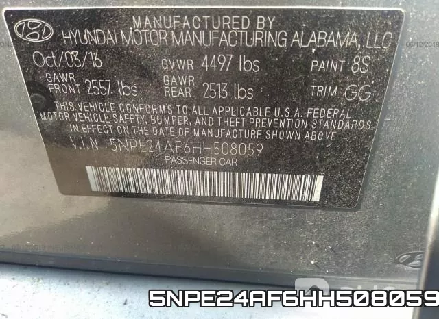 5NPE24AF6HH508059 фото 10