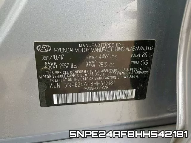 5NPE24AF8HH542181 фото 2