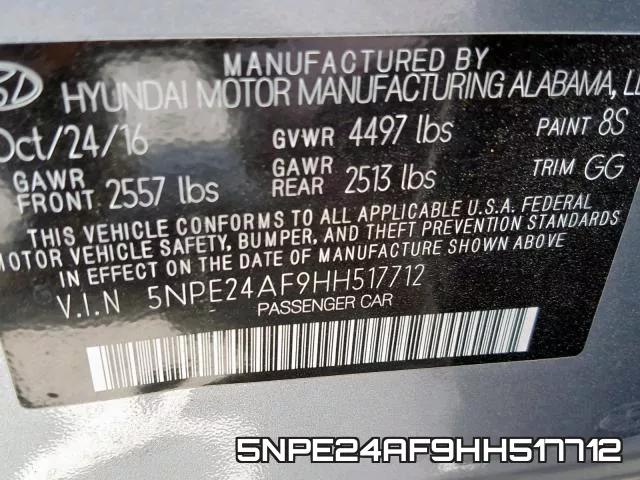 5NPE24AF9HH517712 фото 2