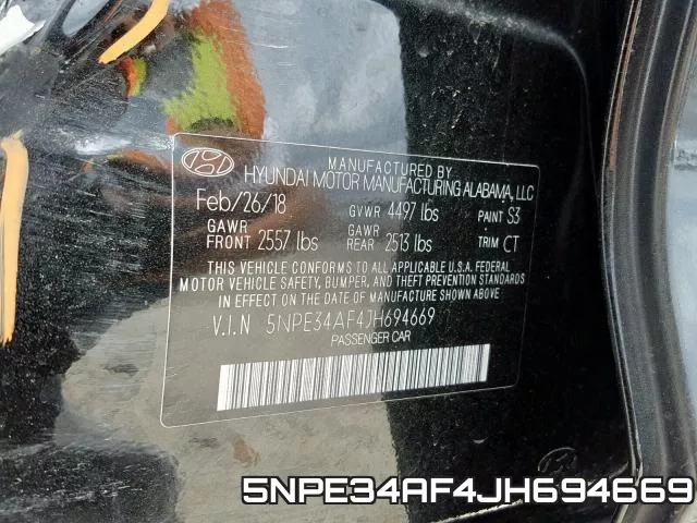 5NPE34AF4JH694669 фото 2