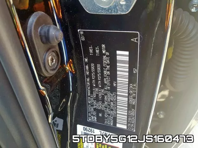 5TDBY5G12JS160473 фото 2