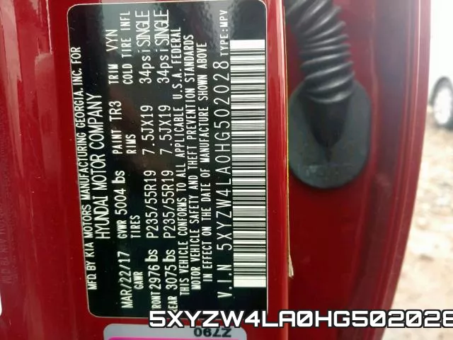 5XYZW4LA0HG502028 фото 2