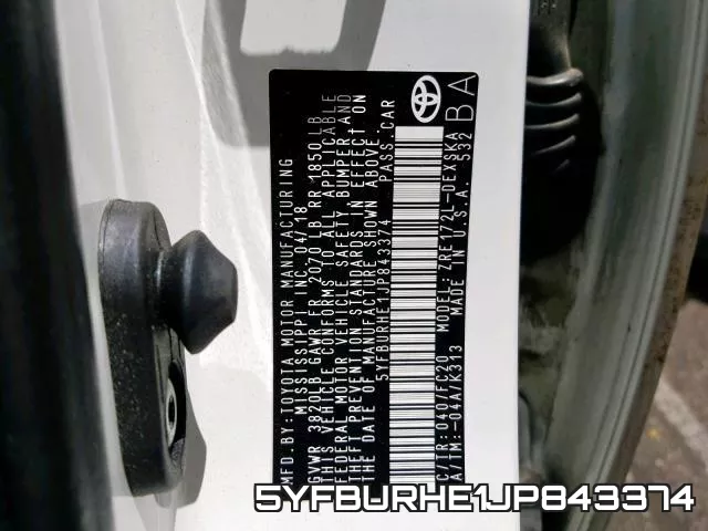 5YFBURHE1JP843374 фото 2