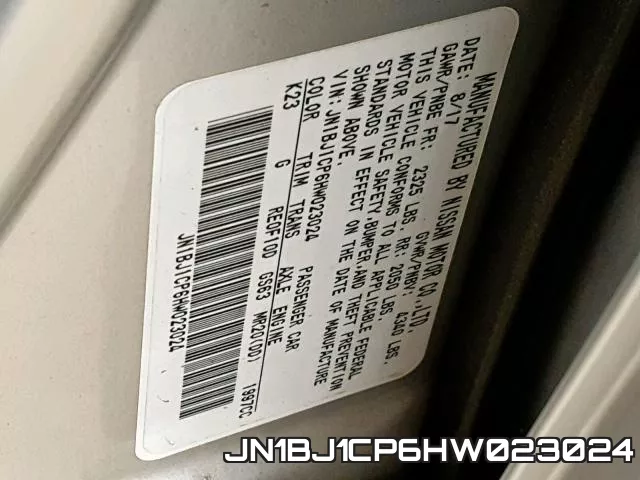 JN1BJ1CP6HW023024 фото 2