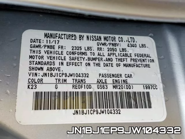 JN1BJ1CP9JW104332 фото 2
