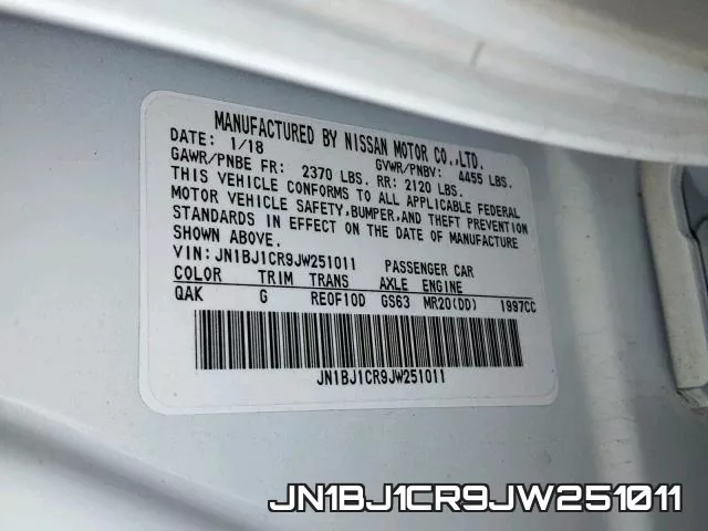 JN1BJ1CR9JW251011 фото 2