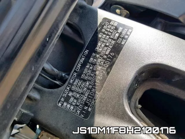 JS1DM11F8H2100176 фото 2