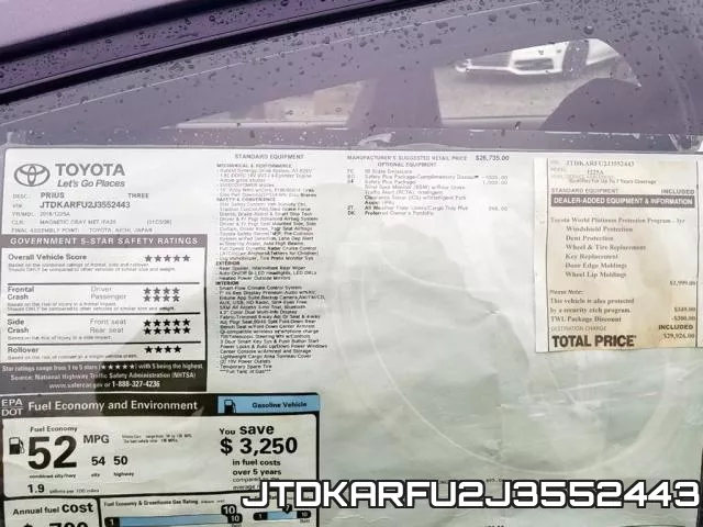 JTDKARFU2J3552443 фото 2