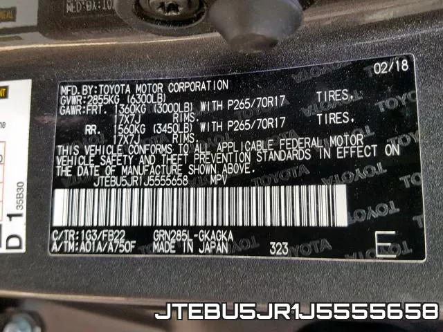 JTEBU5JR1J5555658 фото 2