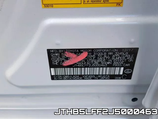 JTHB5LFF2J5000463 фото 2