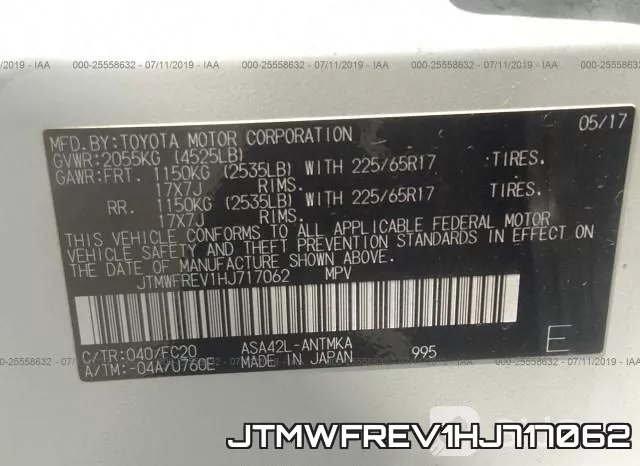 JTMWFREV1HJ717062 фото 10