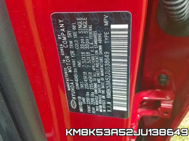 KM8K53A52JU138649 фото 2