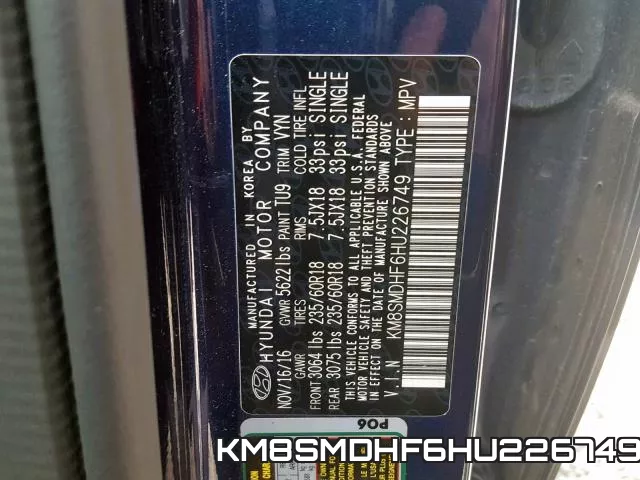 KM8SMDHF6HU226749 фото 2