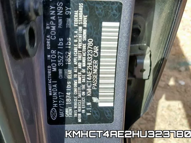 KMHCT4AE2HU323780 фото 2