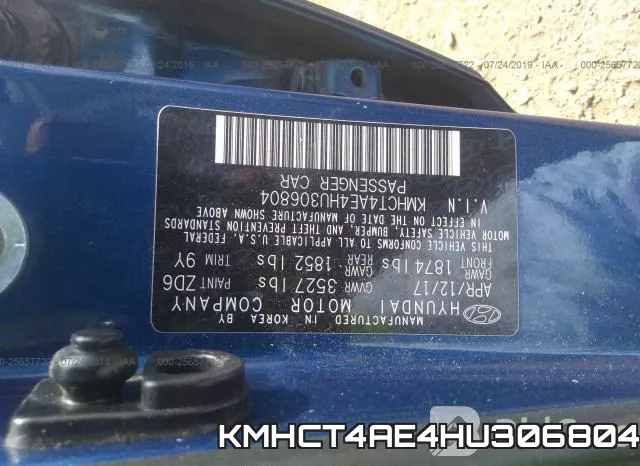 KMHCT4AE4HU306804 фото 10