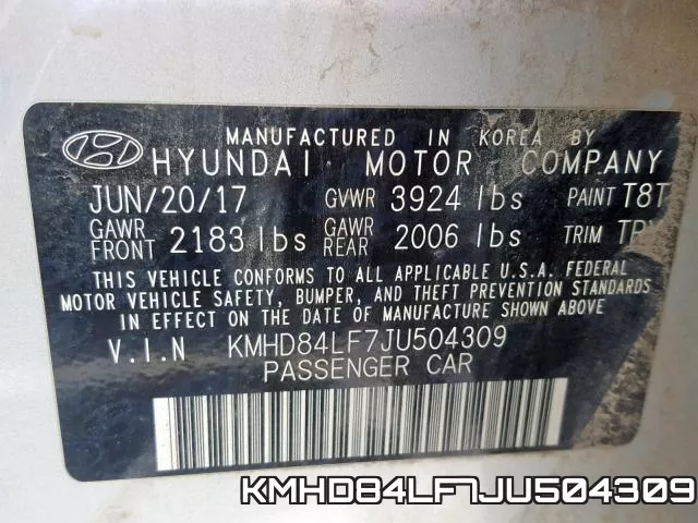 KMHD84LF7JU504309 фото 2