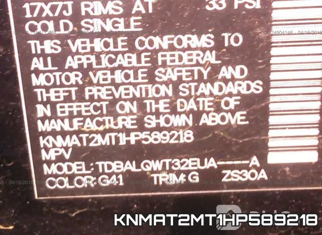 KNMAT2MT1HP589218 фото 10