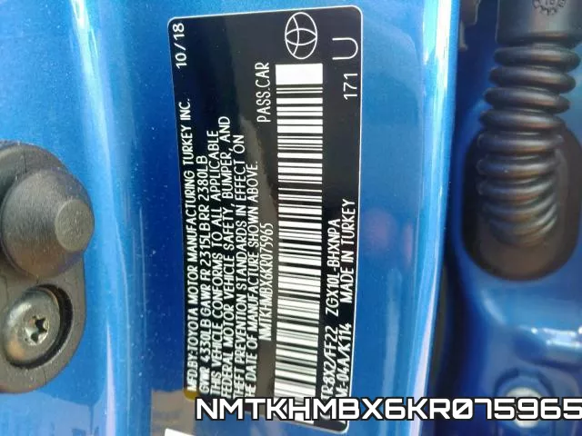 NMTKHMBX6KR075965 фото 2