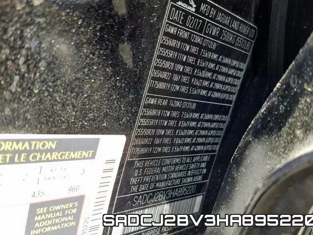 SADCJ2BV3HA895220 фото 2