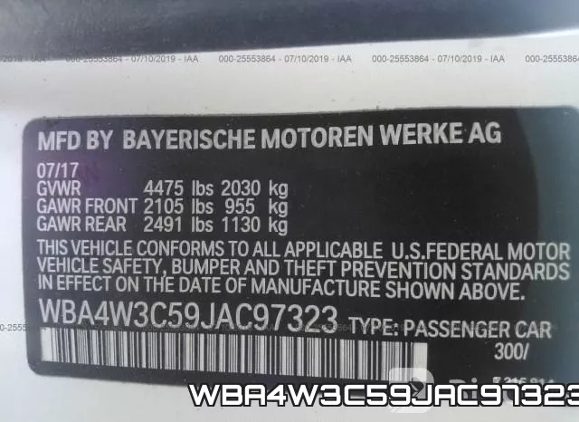 WBA4W3C59JAC97323 фото 10