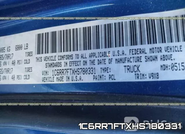 1C6RR7FTXHS780331 фото 10
