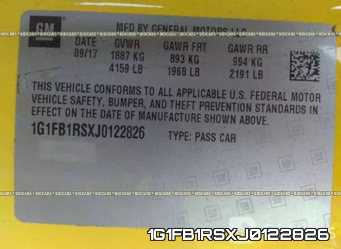 1G1FB1RSXJ0122826 фото 10