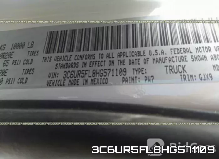 3C6UR5FL8HG571109 фото 10