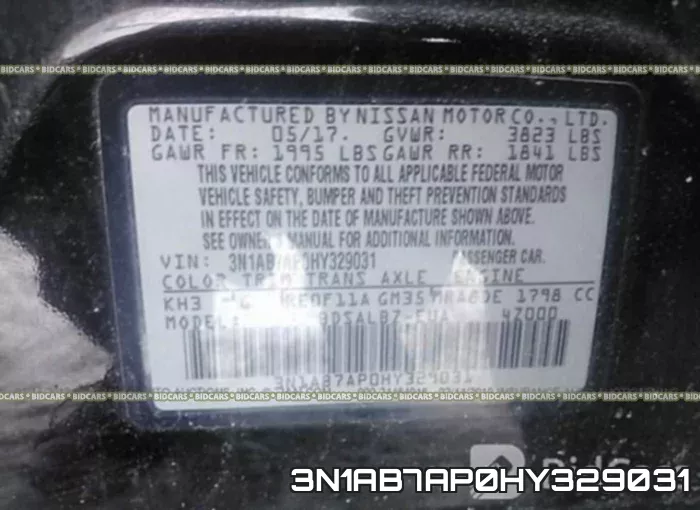 3N1AB7AP0HY329031 фото 10
