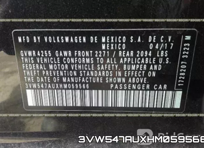 3VW547AUXHM059566 фото 10