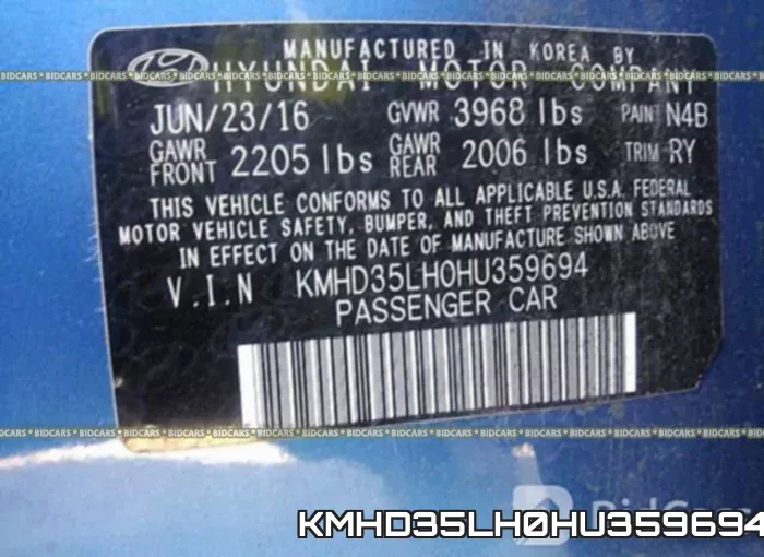KMHD35LH0HU359694 фото 10