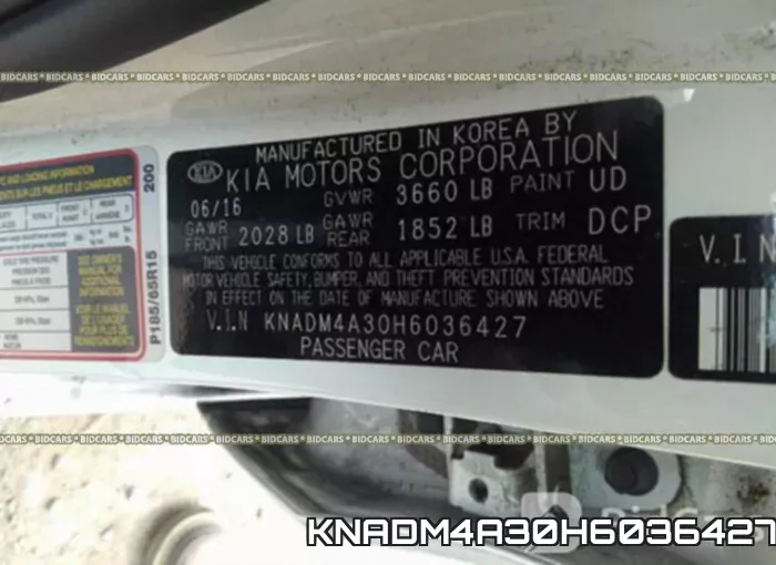 KNADM4A30H6036427 фото 10