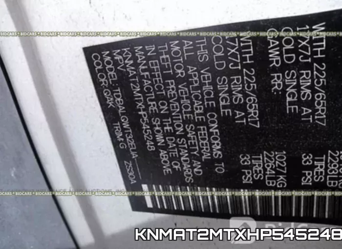 KNMAT2MTXHP545248 фото 10