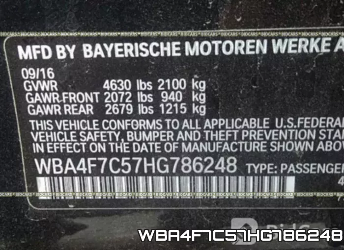 WBA4F7C57HG786248 фото 10