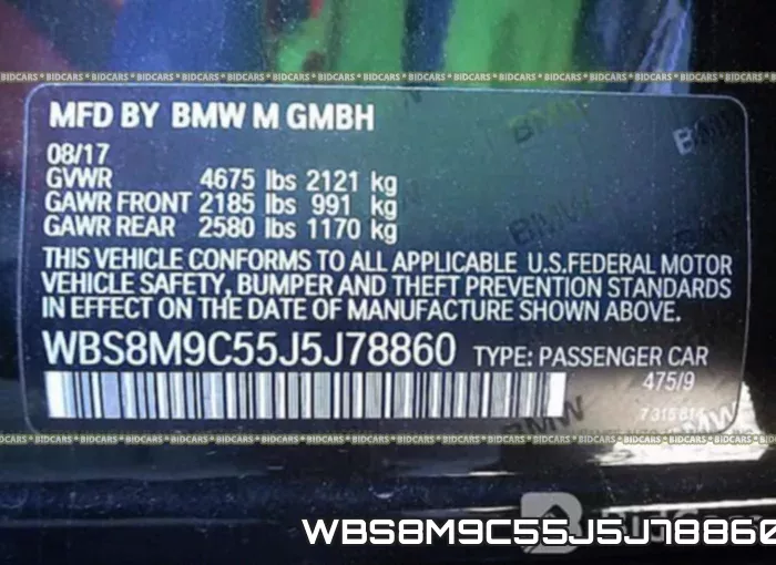 WBS8M9C55J5J78860 фото 10