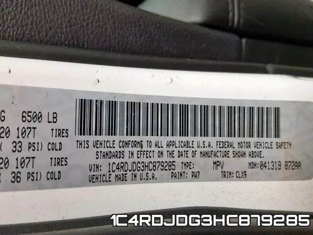 1C4RDJDG3HC879285 фото 2