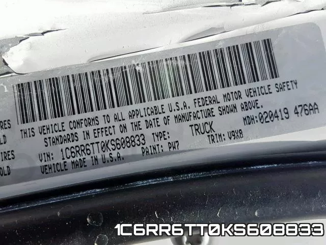 1C6RR6TT0KS608833 фото 2