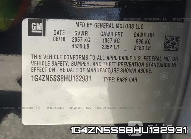 1G4ZN5SS8HU132931 фото 10