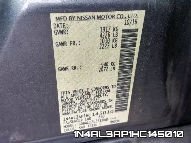 1N4AL3AP1HC145010 фото 2