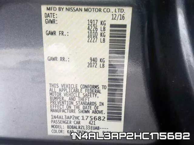 1N4AL3AP2HC175682 фото 2