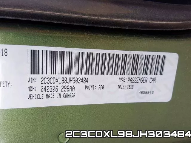 2C3CDXL98JH303484 фото 2