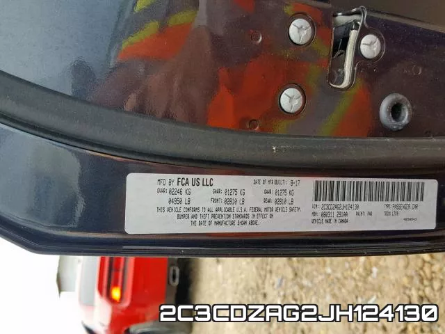 2C3CDZAG2JH124130 фото 2