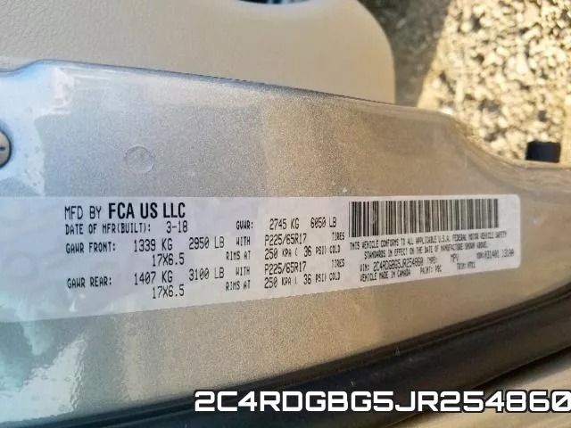 2C4RDGBG5JR254860 фото 2