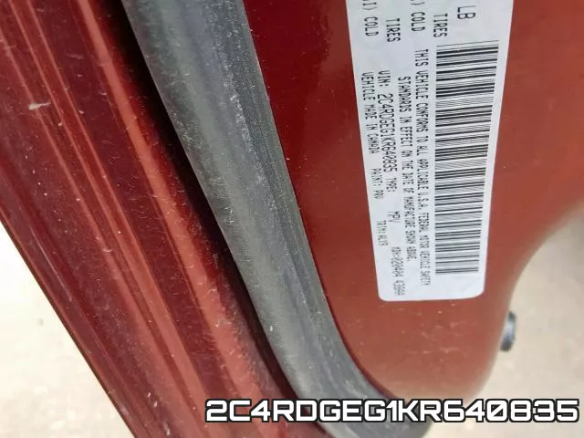 2C4RDGEG1KR640835 фото 2