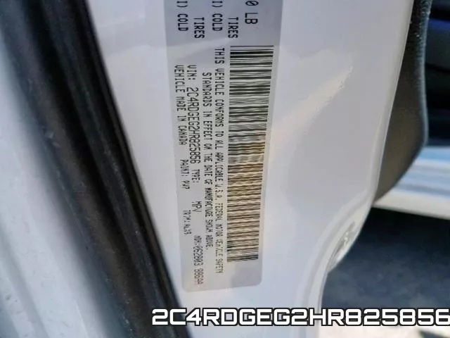 2C4RDGEG2HR825856 фото 2