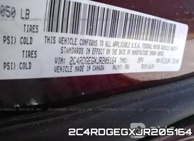 2C4RDGEGXJR205164 фото 10