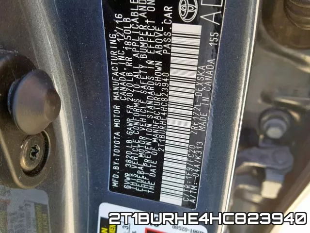 2T1BURHE4HC823940 фото 2