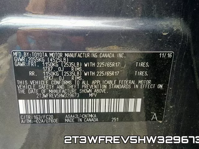 2T3WFREV5HW329673 фото 2