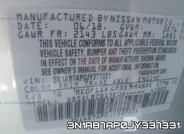 3N1AB7AP0JY337331 фото 10