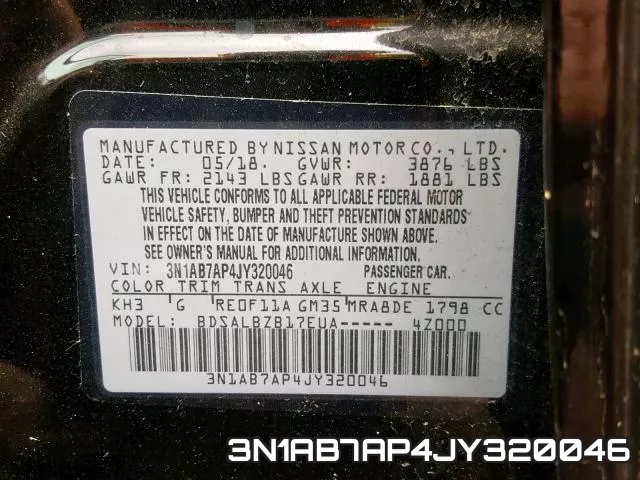 3N1AB7AP4JY320046 фото 2