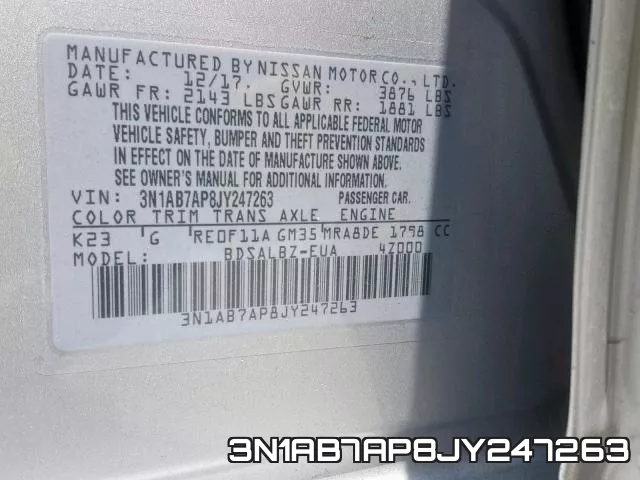 3N1AB7AP8JY247263 фото 2